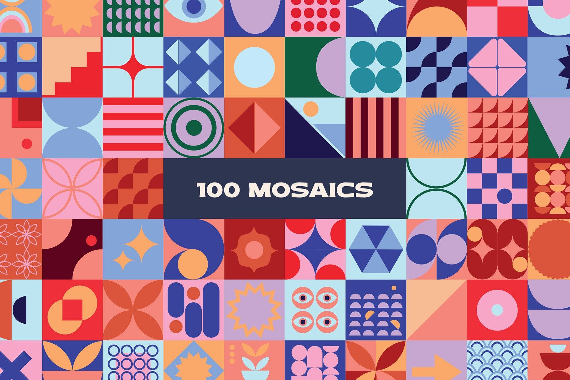 Mosaic Geometrics 262 elements