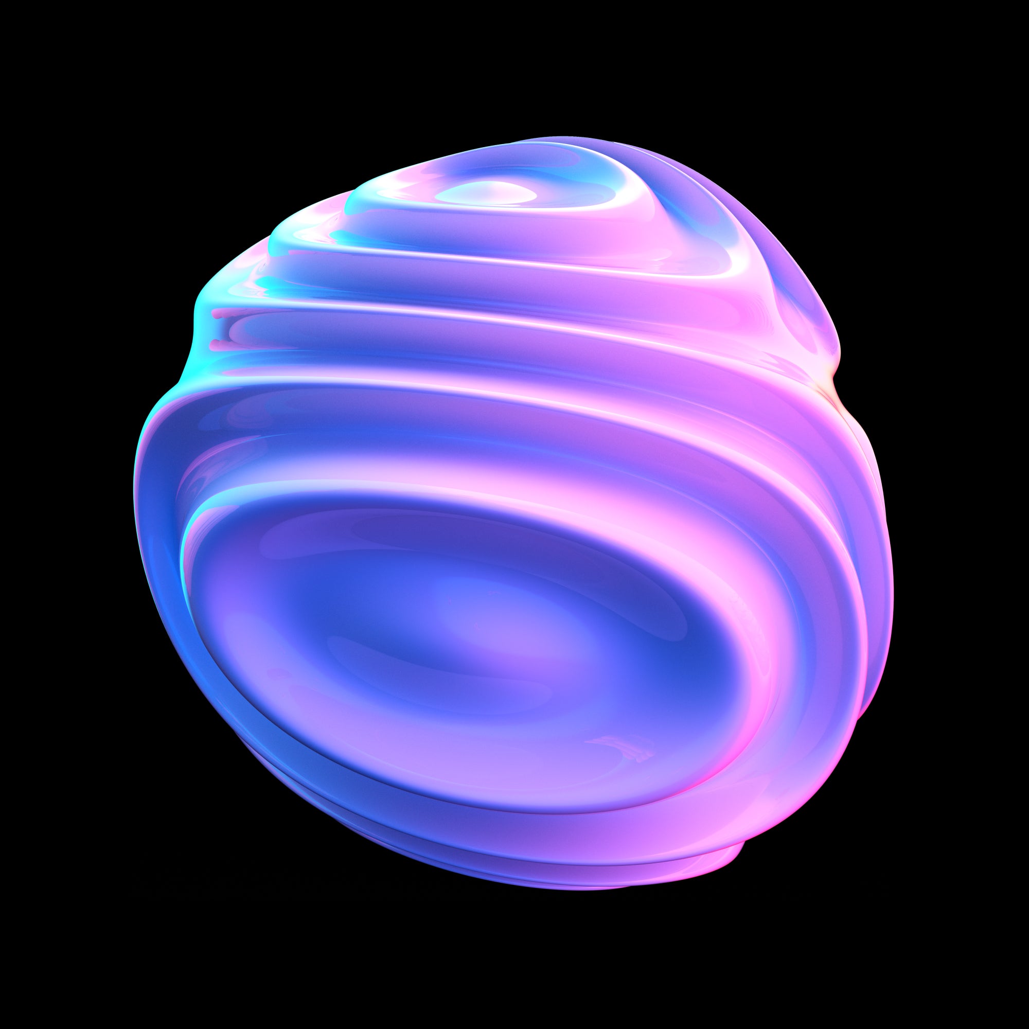 Free 3D Gradient Abstract Shape