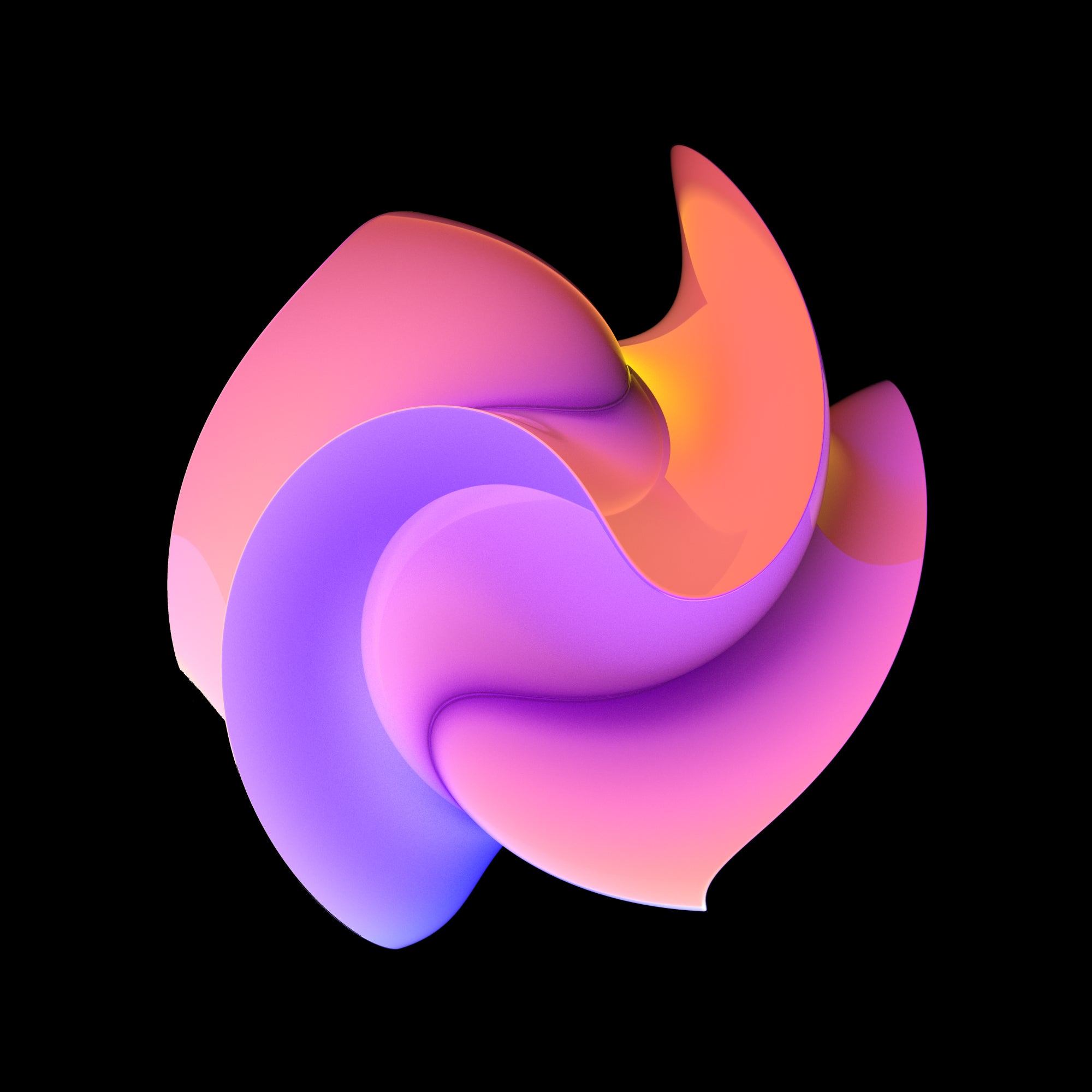 Free 3D Gradient Abstract Shape
