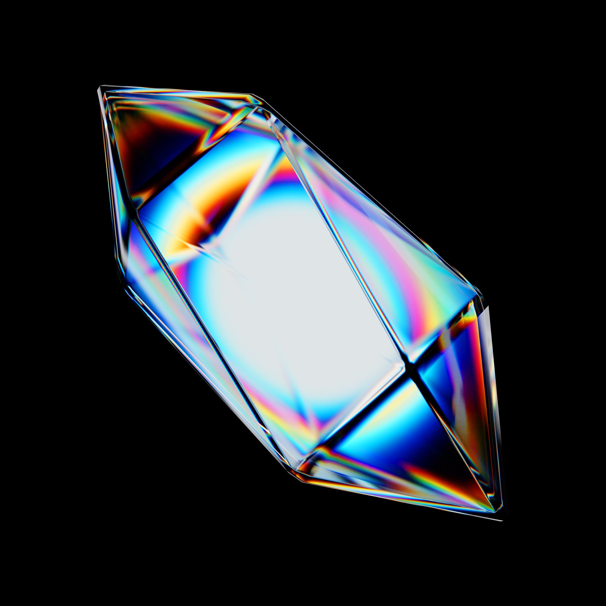 Free Prism Glass 3D Shape